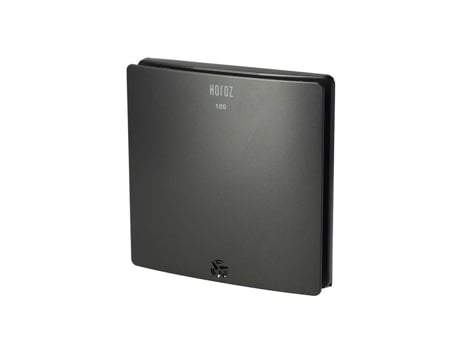 Extrator De Ar De Fluxo Simples Quadrado Felix 100 Mm Antracite | 500.110.100 | Horoz