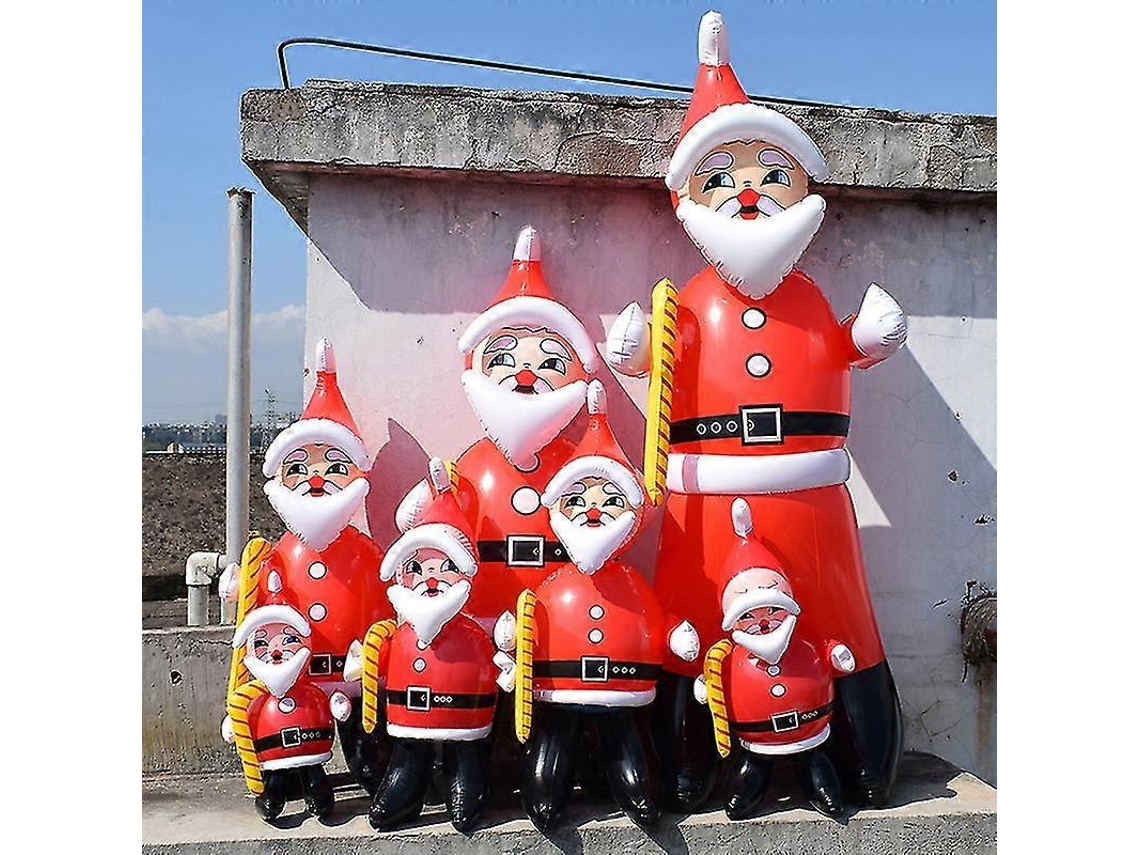 Omni muñeco Inflável de Papai Noel para Jardim Decoração de Natal Festa Material Pvc Tamanho 43 110cm 43 Cm