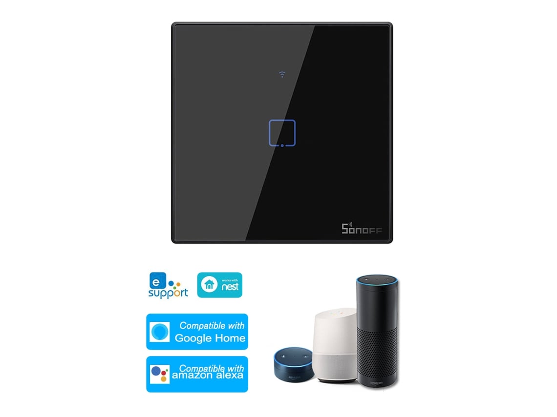Interruptor inteligente de parede com controle Wi-Fi e toque EOOCOO