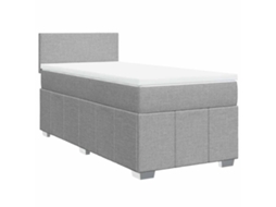 Box Spring Bed, Box Spring Beds Vidaxl Cinzeto Tecido (80 X 200 Cm)
