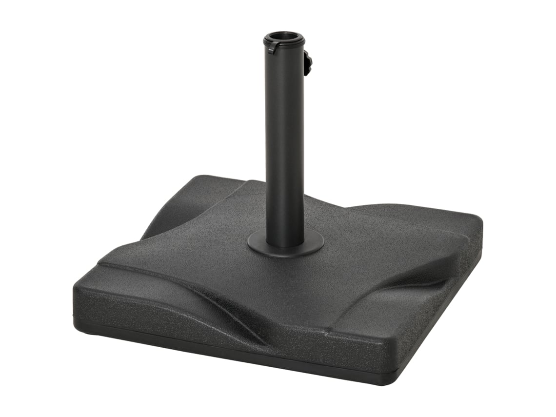 Base para chapéu de sol, quadrada, suporte, 30-38mm, preto ORBITRA COMMERCE