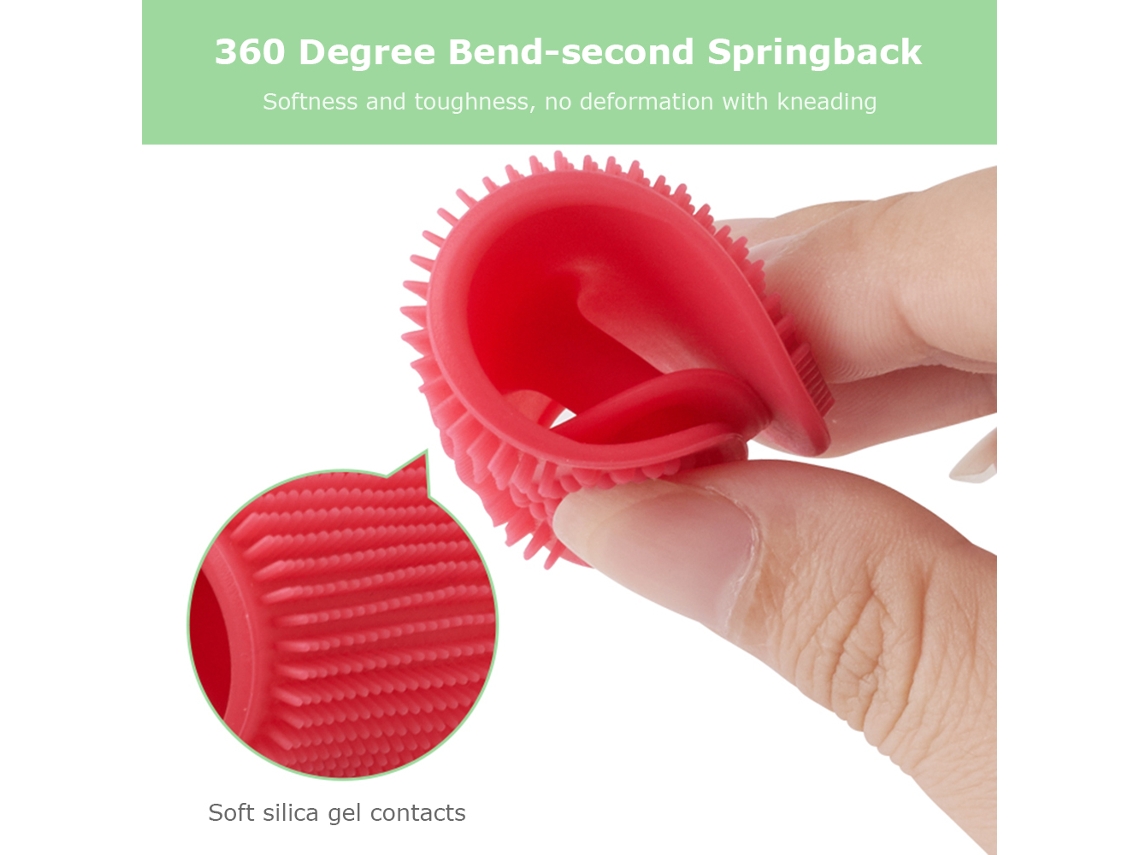 1pcs Esponja De Silicone Para Limpeza Facial - Pores E Acne - Suave E Durável Com Ventosas E Design Ergonômico