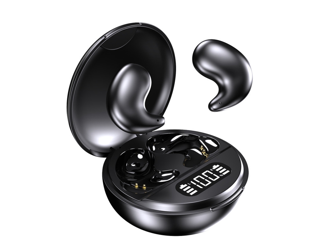 Auriculares Sem Fio Yyk Wireless Side Sleep Construído YIZHOOD Bluetooth com Cancelamento de ruído Preto
