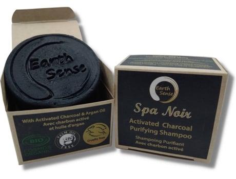 Champô Sólido EARTH SENSE  Purificante Carvão Activado (60 gr)