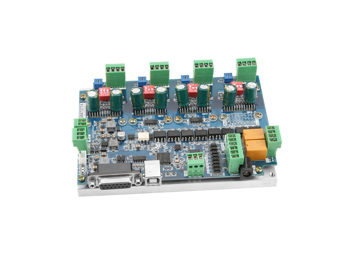Placa Controladora Motor Passo Cnc 4 Eixos Usb Mach3