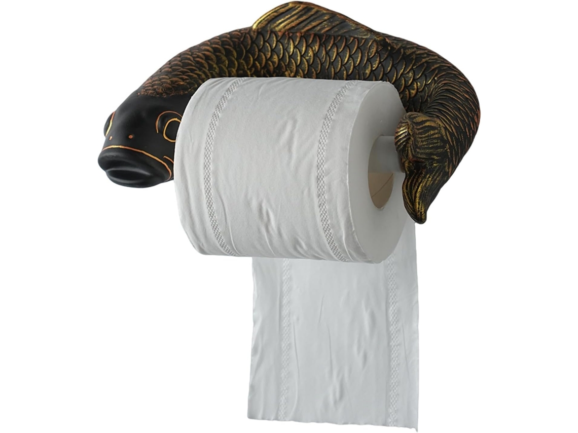 Suporte De Papel Higiênico Parede Em Resina Abs, Suporte Decorativo Atraente Para Banheiro De Hóspedes, Design