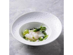 Prato De Salada Francês Criativo (25 Cm), Prato De Cerâmica Premium Em Formato De Chapéu De Palha, Prato De Jantar Branco
