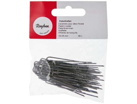 Suportes de montagem Rayher Hobby 24 080 00 Prata 50 peças 10/35 mm