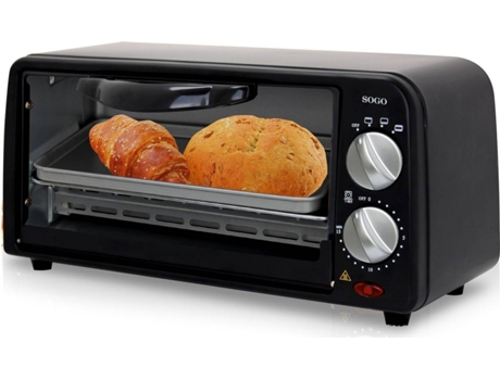 Mini-forno SOGO HOR-SS-103 (Capacidade: 6 L - 650 W) — Ideal para reaquecer, tostar, grelhar e cozer
2 elementos de aquecimento em quartzo
Elementos de aquecimento superiores e inferiores
Temporizador de 15 minutos
Prateleira removível