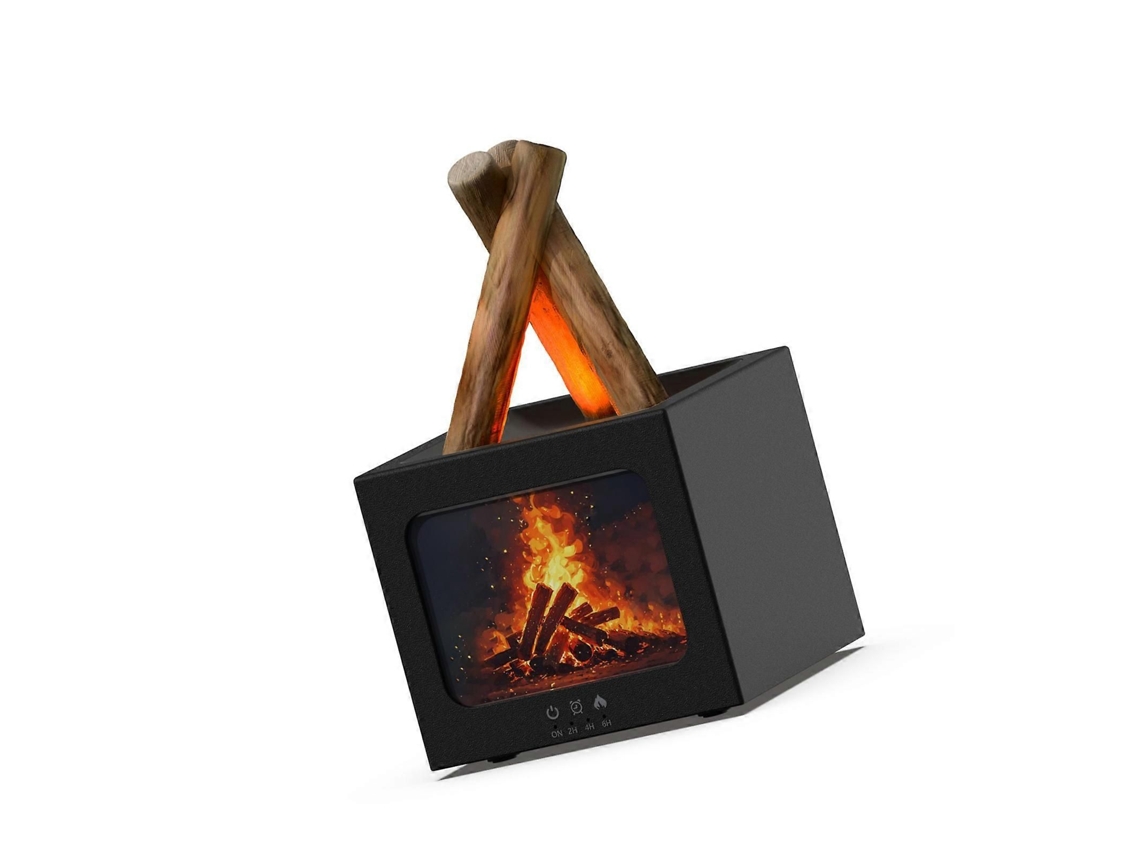 Dispositivo De Terapia Com Essências Quiet Action, Efeito De Luz De Fogueira, Carregamento Usb Create, Silencioso, Três Pontos, Ambiente Tranquil