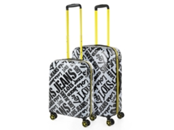 Conjunto de Malas Pc LOIS Kenner Branco-Preto 45X67 5X24 5 Cm 63L