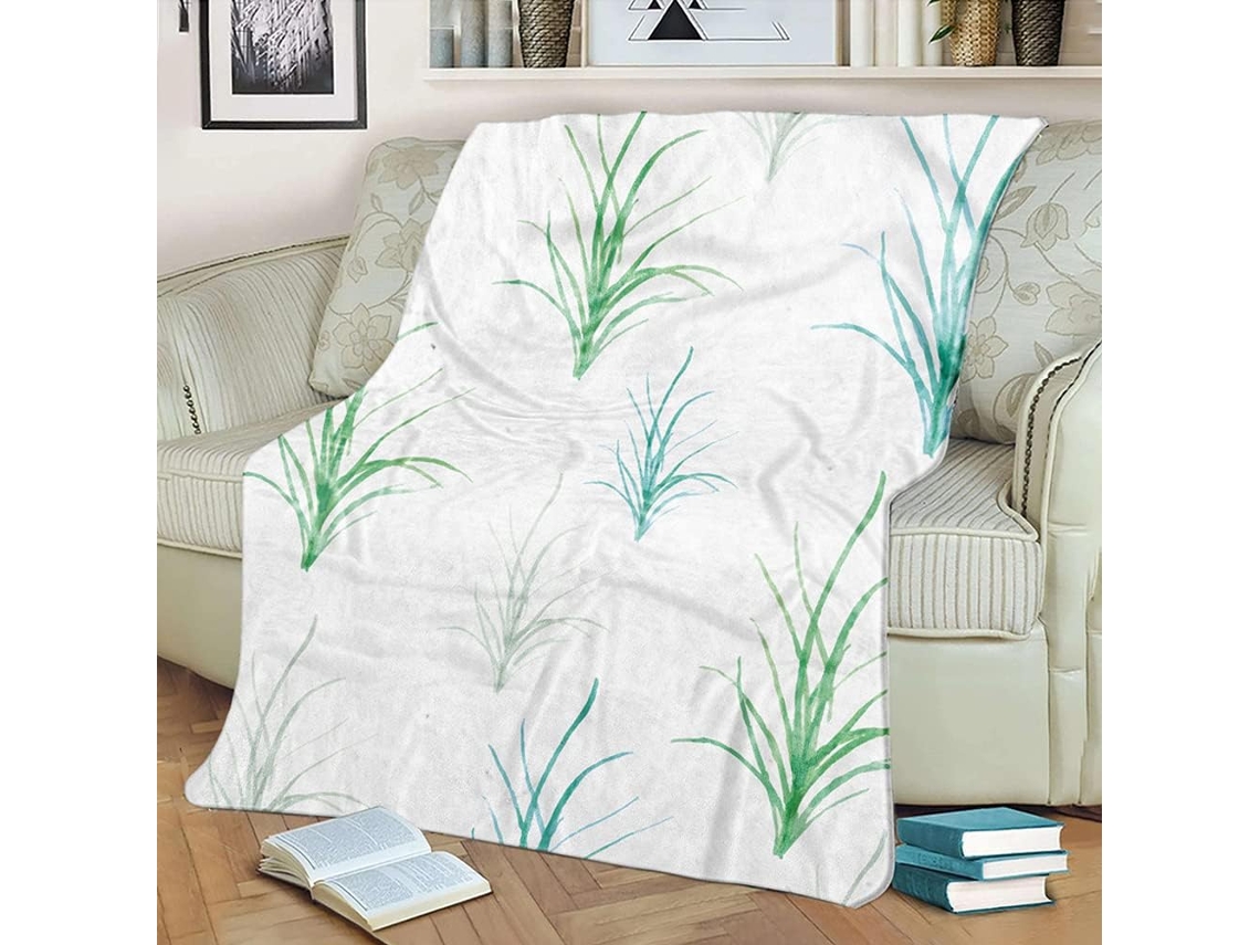 Manta de Verão Fansu em Flanela Microfibra Macia e Fofa com Estampa 3d Ideal para Sofá Cama Mantém o Corpo Aqu