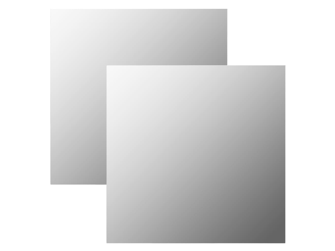 Espelhos De Parede 2 Pcs 50x50 Cm Vidro Quadrado DKD HOME DECOR