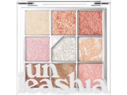 Paleta de Sombras UNLEASHIA Mate, Acetinado e Glitter Holográfico