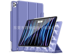 Capa Magnética Dupla Face Para Ipad Pro De 12,9" (3/4/5/6 Geração) Na Cor Lavanda