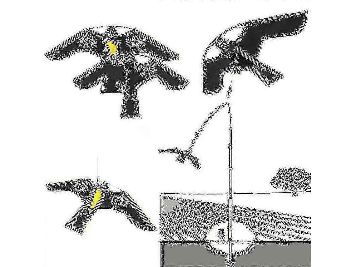Espanta-pássaros Hawk Voador De Jardim Com Espantalho Decoração Para Quintal