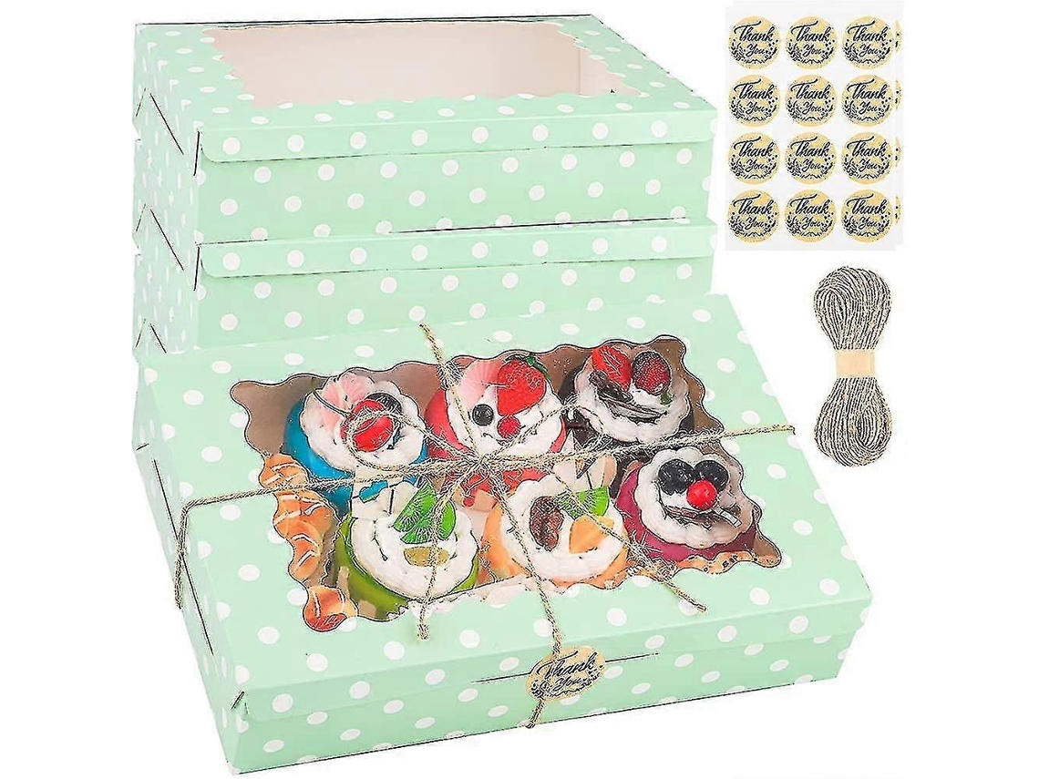 Pacote Com 15 Caixas Para Tortas, Biscoitos E Outros Produtos De Confeitaria. Hengjian