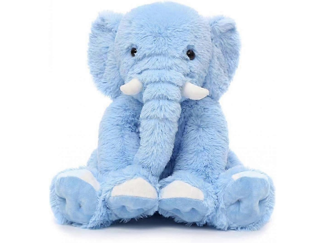 Pelúcia Elefante Azul Macio Ssrgv, Brinquedo Para Meninos E Meninas, 17,7 Polegadas