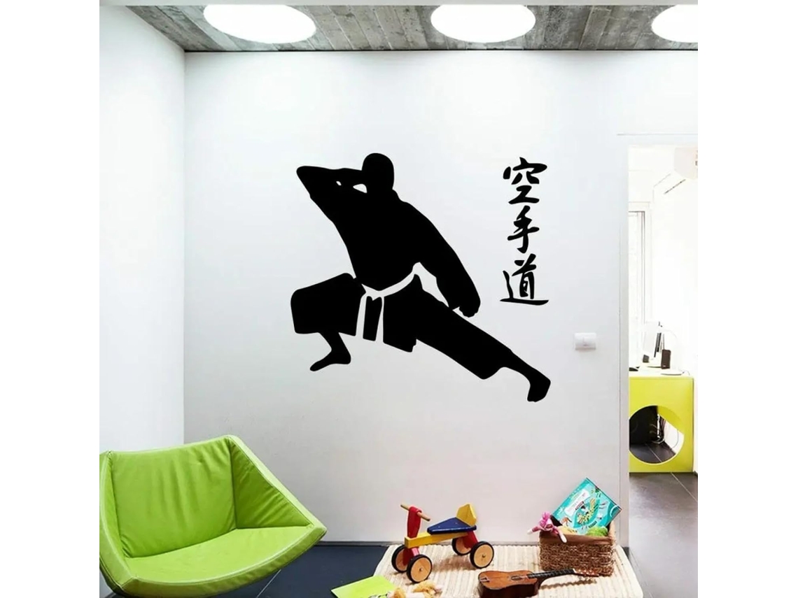 Adesivos Muraux Karaté Para Salões De Beleza, Salas De Artes Marciais, Clubes, Estúdios E Salas De Crianças.