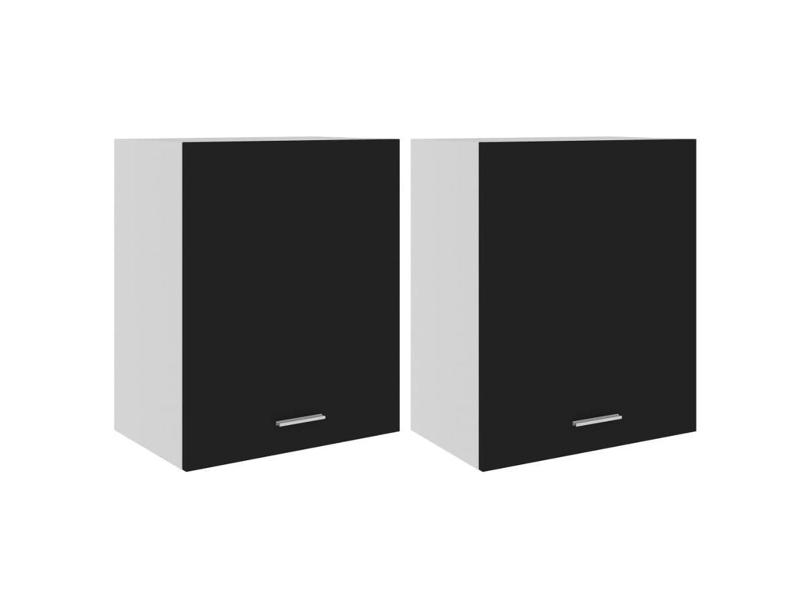 Hanging Cabinet, Hanging Cabinets Vidaxl Preto Madeira Processada (n/a)