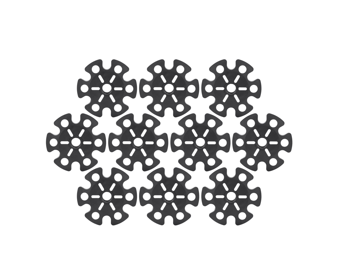 Mali 10pcs Acessórios para Bastões de Trekking Bandeja de Lama Borracha 85mm Suporte de Neve Preto