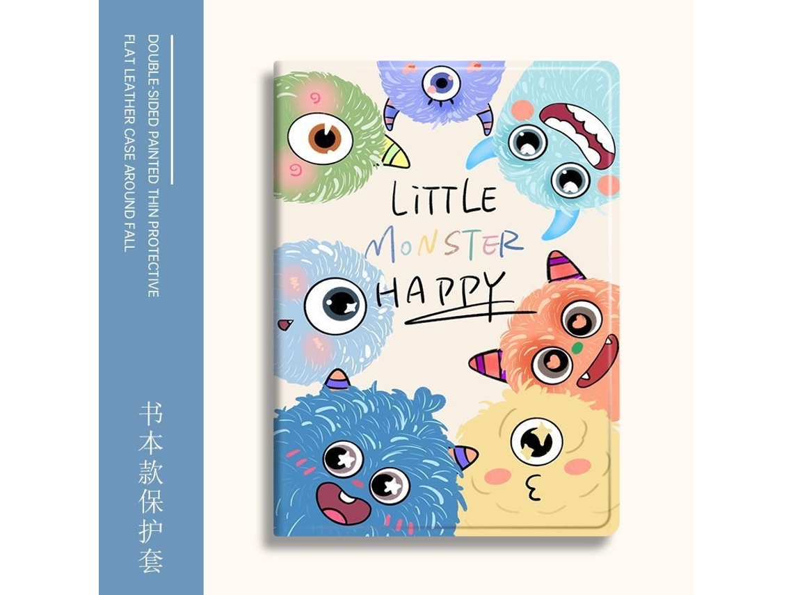 Capa Para Ipad Pro 9.7" Case Monster Branca Em Silicone