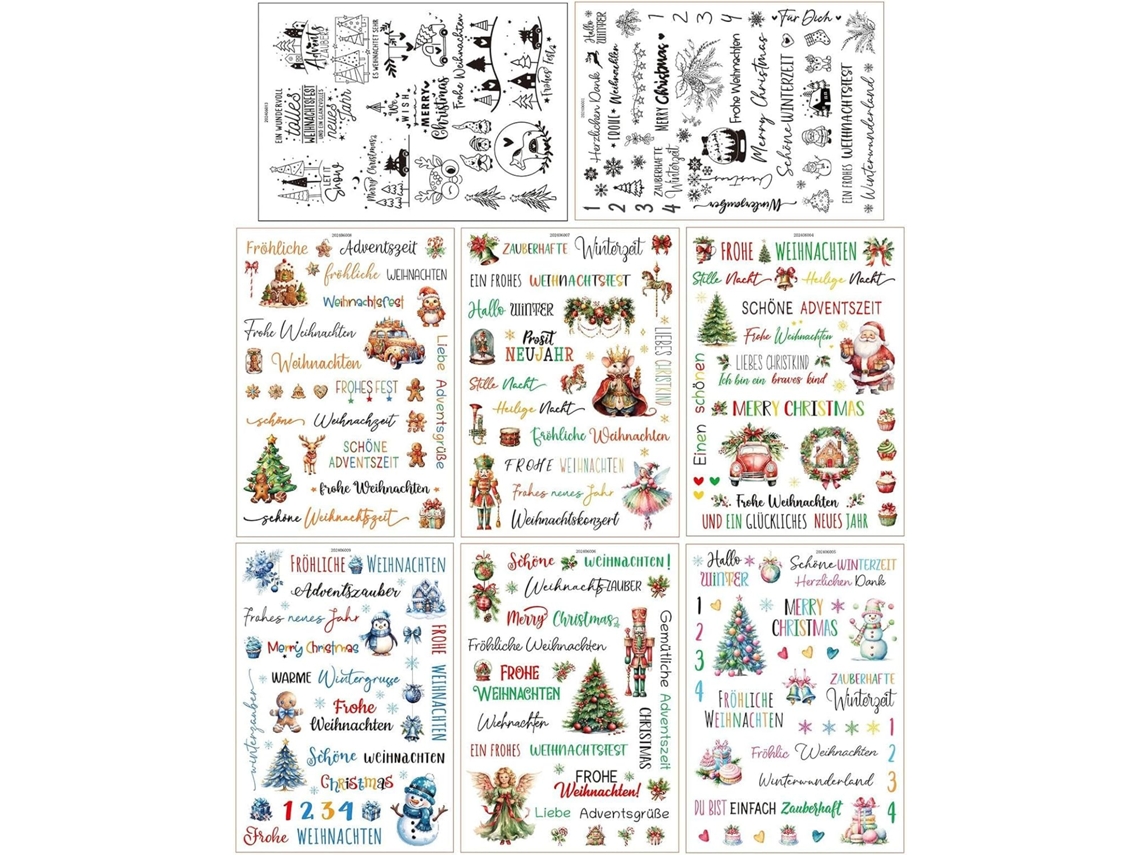 Adesivos De Fricção, Decalques De, Natal, Decalque De Árvore De Natal, De,