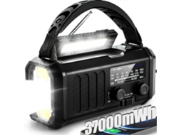 Rádio de emergência GOKOCO com sensor de movimento, solar e meteorológico
