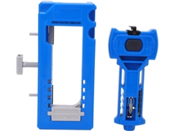 Kit Completo De Ferramentas Para Instalação Dobradiças E Trincos Portas Aramox Blue Sem Necessidade Martelo Precisa Com