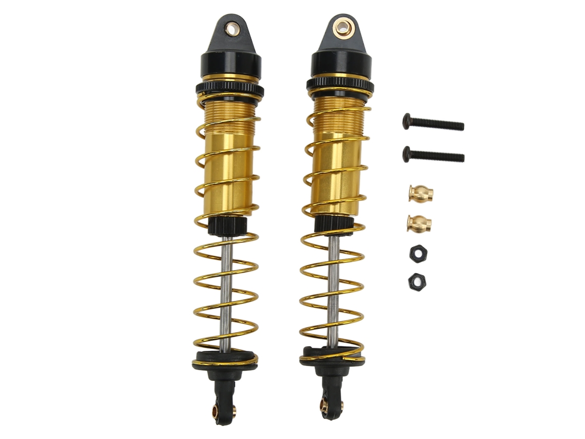 Amortecedor Ajustável Rc Para Axial Scx10 1/10 Ouro 115mm