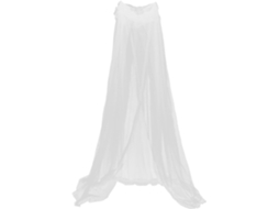Mosquiteiro Em Formato De Cúpula Garvalon Para Cama Casal, Estilo Princesa, Branco, Malha De Alta Densidade, Cortina