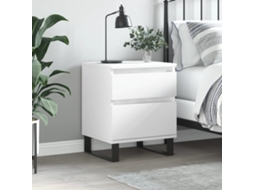 Vidaxl Mesa De Cabeceira 40x35x50 Cm Derivados De Madeira Branco