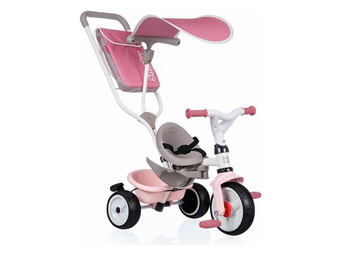 Triciclo Smoby Baby Balade Plus 3 em 1 Cor de Rosa 68 X 52 X 101 Cm