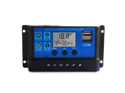 Controlador de Carga Solar 20A 12V/24V Pwm com Display LED e Proteção Automática S/MARCA