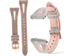 Conjunto De 2 Pulseiras Relógio Com Glitter Em Formato Gota D'água