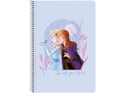 Caderno Frozen Believe Lilás A4 80 Folhas