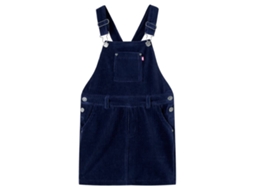 Vestido Com Peitilho Para Criança Bombazina Azul-marinho 116