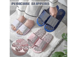 Chinelo De Massagem Luxo Com Massageador Acupressão Para Os Pés, Contas Alívio Do Estress E Nos Pés.
