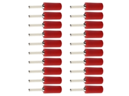 Conjunto De 20 Plugs Banana 2mm Laxiscreed, Nickelados, Resistentes À Água E Conexão Segura