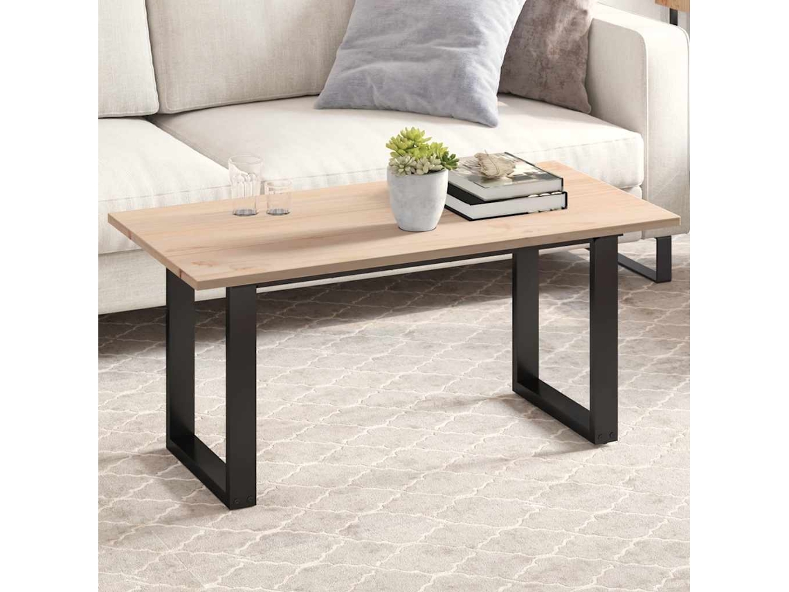 Vidaxl Tampo De Mesa Retangular 100x50x1,7 Cm Pinho Maciço