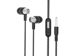 Fones De Ouvido Intra-auriculares Com Fio E Microfone Para Chamadas.