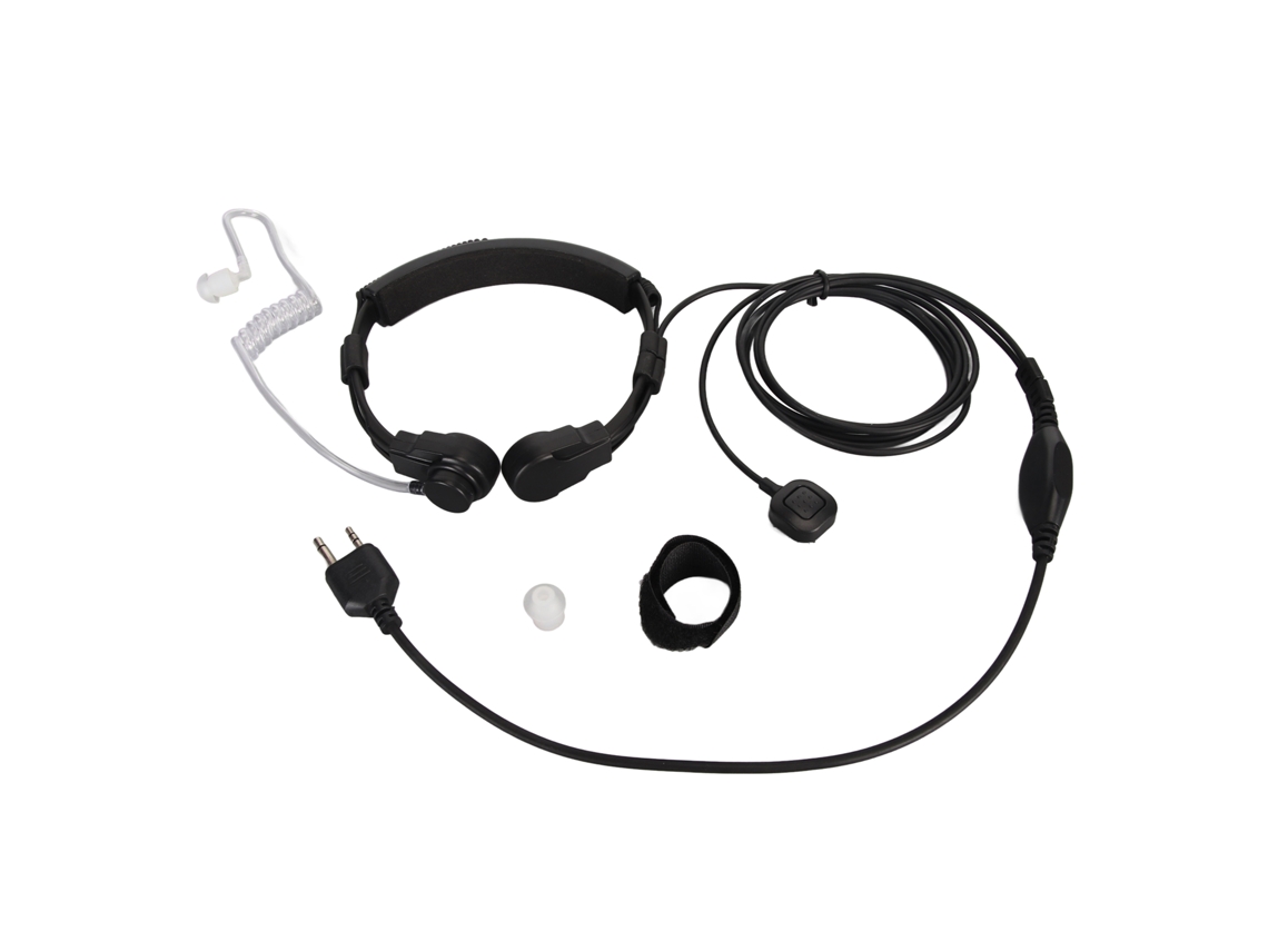 Fone De Ouvido Com Microfone De Garganta E Tubo Acústico Com Ptt Para Alan Midland Lxt600vp3 Lxt500vp3 Gxt1050vp4 Gxt1030vp4