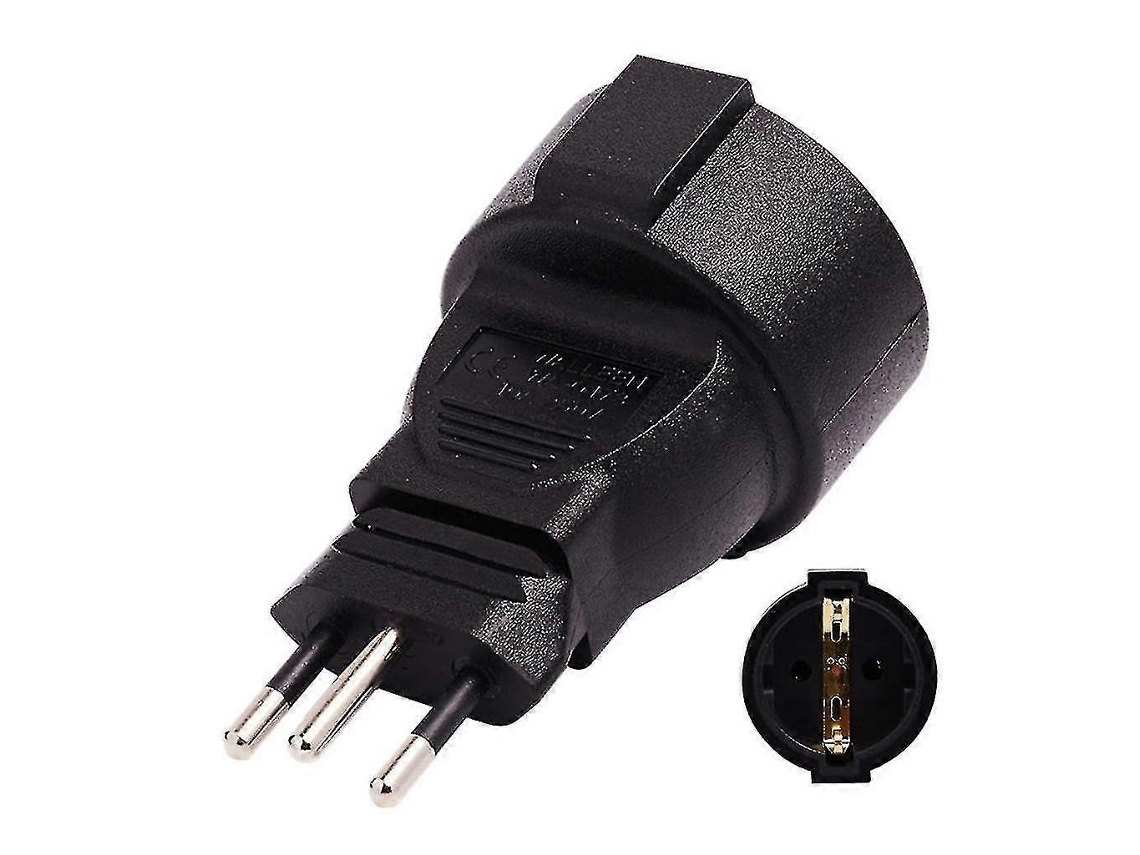 Adaptador de alimentação suíço de 3 pinos para padrão europeu AQUAFORGE