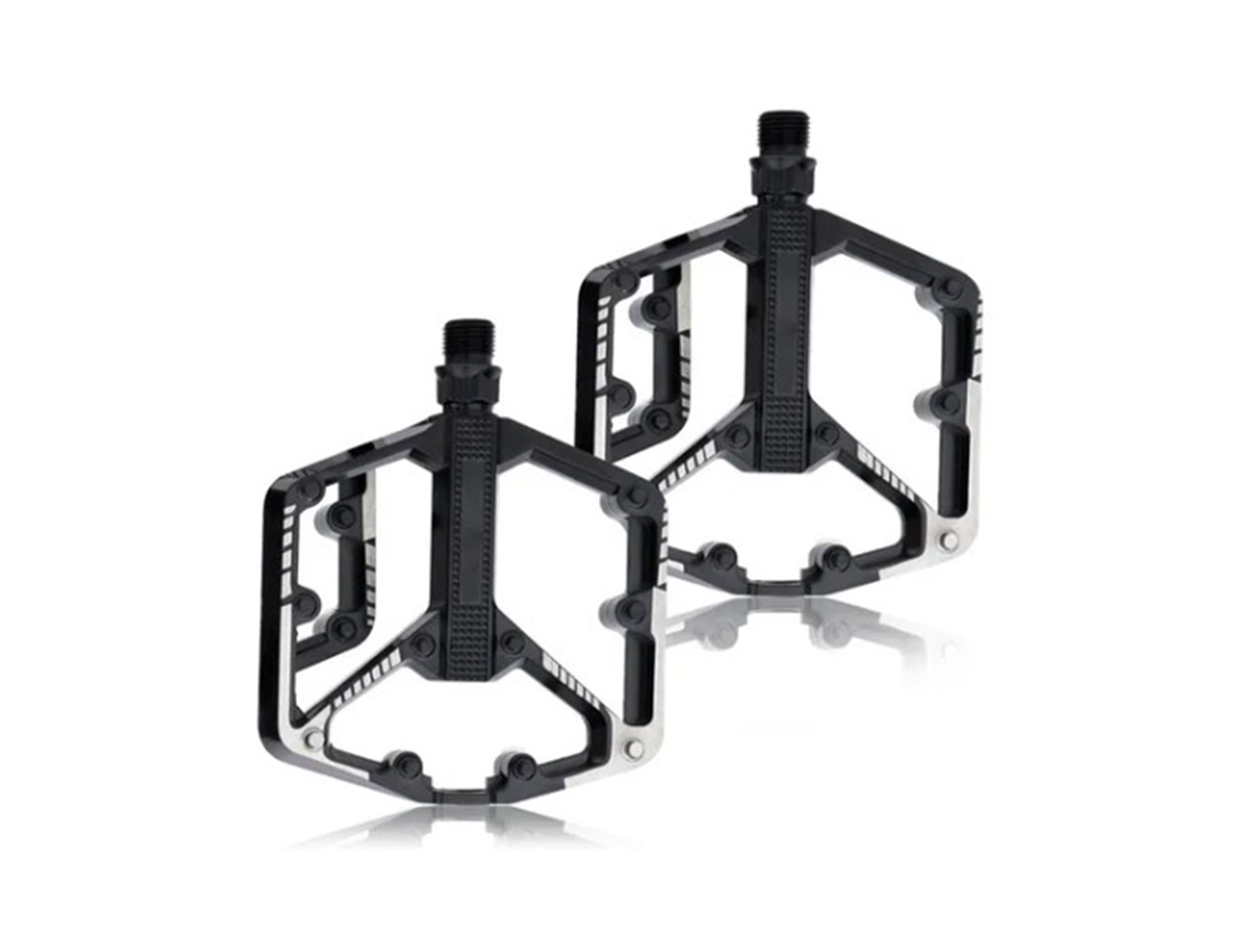 Pedais de Alumínio Mali com Recortes 2pcs para Mountain Bike e Road Bike