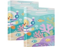 Massa de 3,5 cm com prancheta de 3,5 cm, estampa de pato verde com desenho animado de escola, pacote com 1 ou 2 unidades.