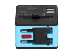 Laxiscreed Tomada De Conversão De Energia Com Dual Usb 2.4a Para Viagens Mundiais