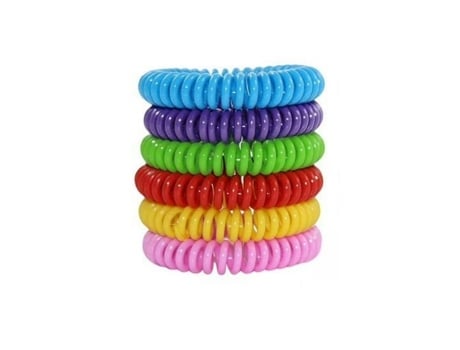 Pulseira Espiral De Citronela Anti Mosquito Sem Produtos Químicos Tamanho Único Para Crianças E Adultos Cores Aleatórias Siroco