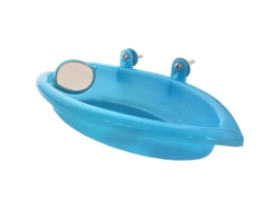 Baño Para Loros 2025, Baño De Água Com Espelho Para Aves Pequenas, Acessório Suspenso Para Jaulas De Mascotas, Material Resistente