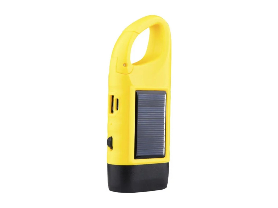 Nova Lanterna Autogeradora Alimentada A Energia Solar (amarela)