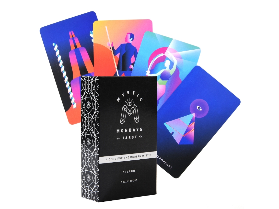 Mali jogo de Cartas Tarot de Festa Divinação Destino Baralho 78 Cartas Brincadeira de Mesa